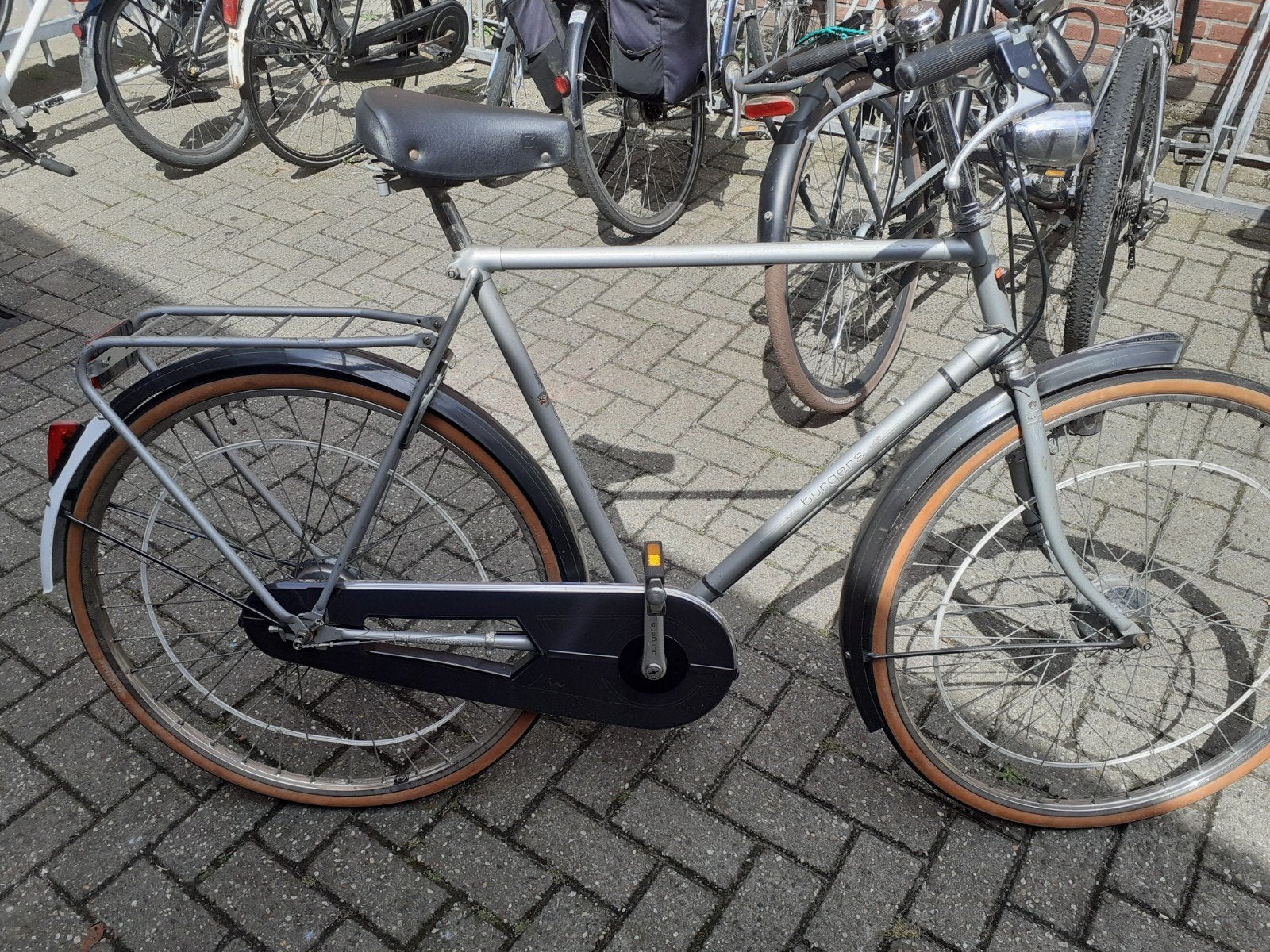 Originele E.N.R. Burgers Oldtimer Fiets 28 inch, Fietsen en Brommers, Ophalen of Verzenden, Zo goed als nieuw, Terugtraprem, E.N.R. Burgers