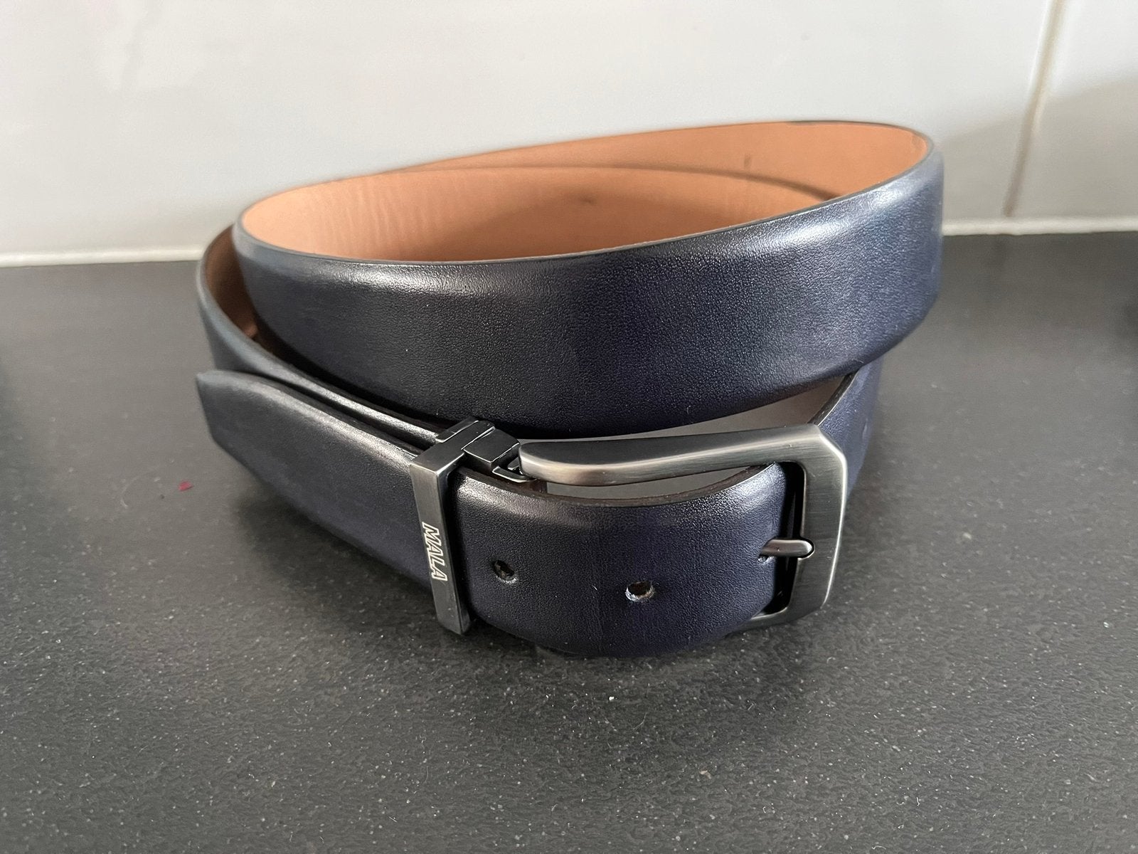 Handpainted riem taillemaat 115cm nieuw, Real leather, Echt leder, Handpainted, Nieuw