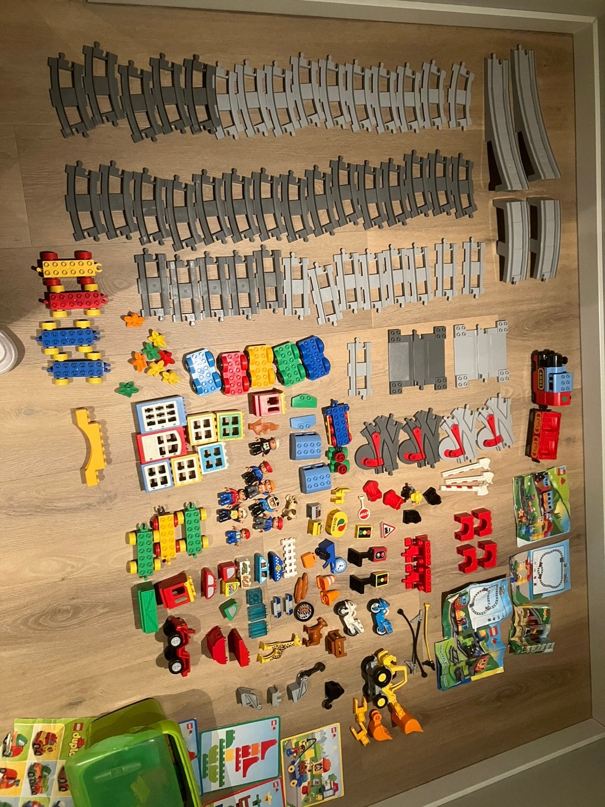 Hele grote set Lego duplo incl. Trein en rails met brug., Ophalen, Gebruikt, Duplo