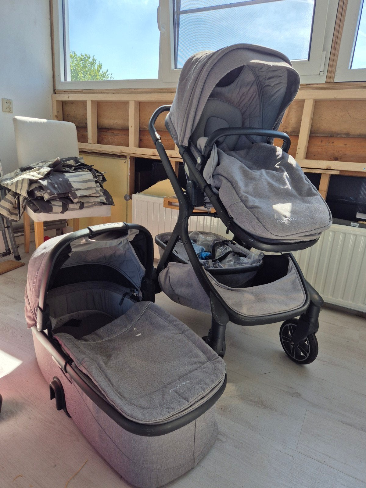 Nuna Demi Grow kinderwagen met regenhoezen en adapters, Kinderen en Baby's, Kinderwagens en Combinaties, Ophalen of Verzenden
