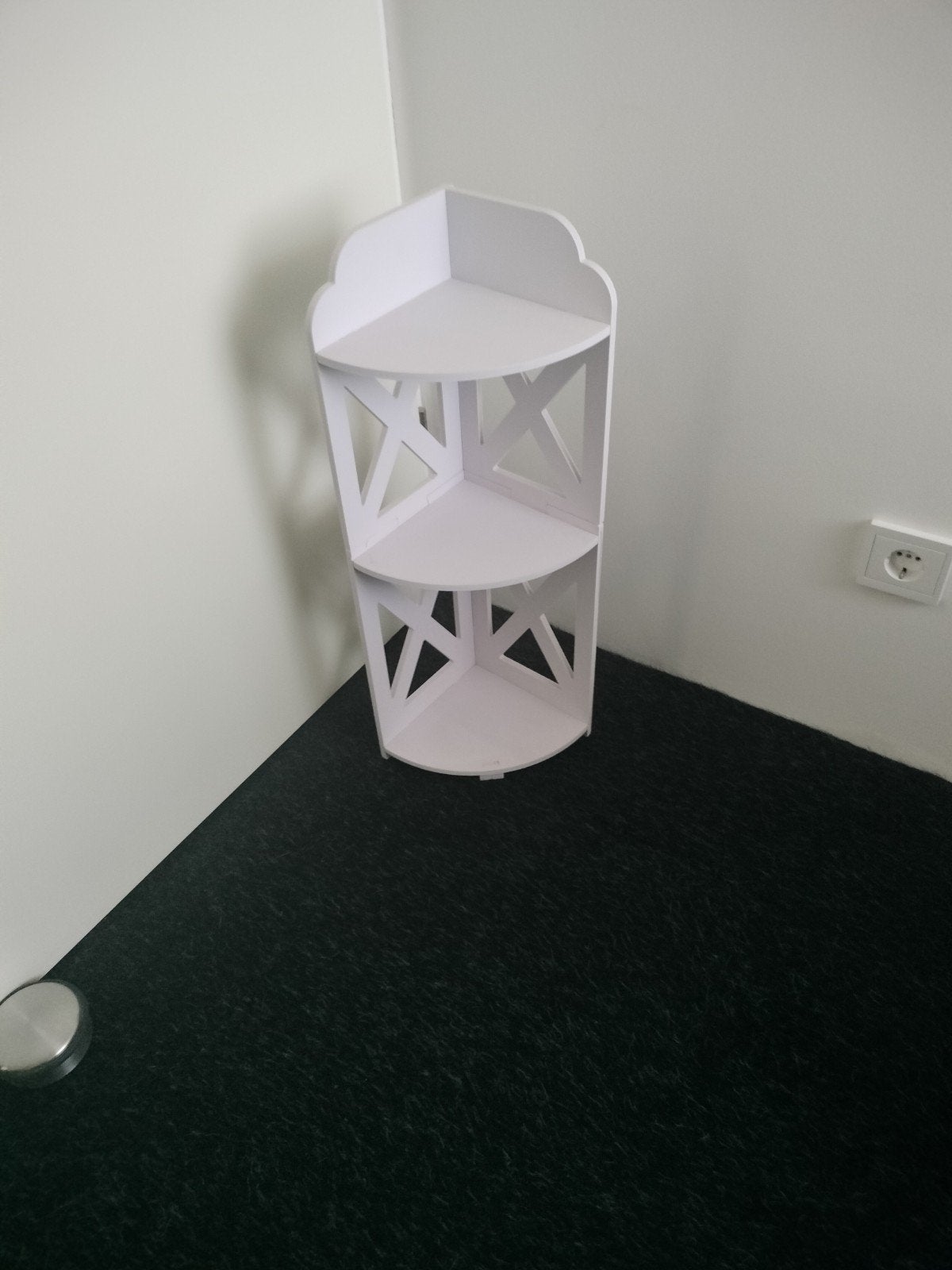 Witte hoek etagère, Ophalen, Zo goed als nieuw