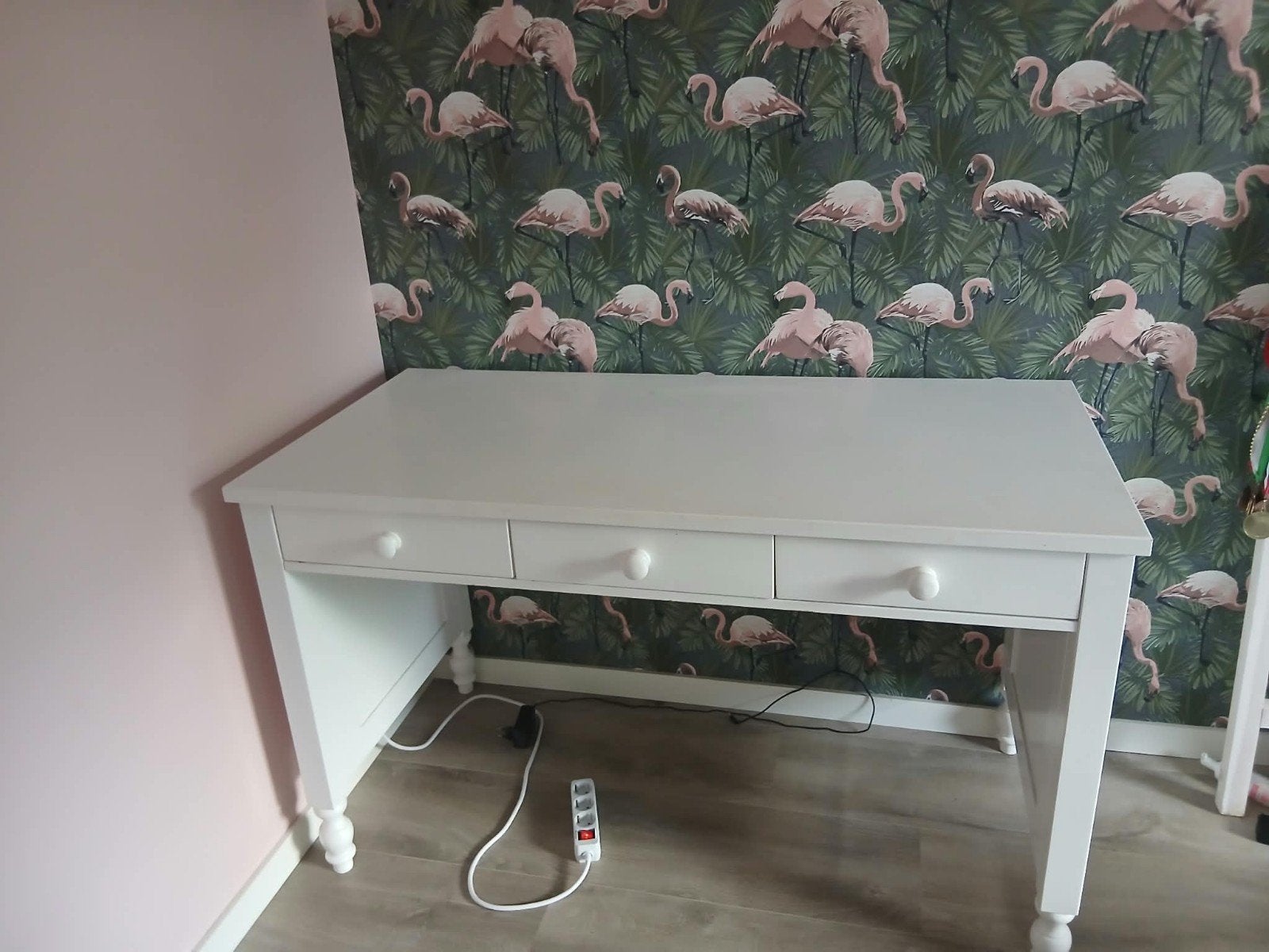 Bopita Bed, Nachtkastje, Bureau en Kledinkast- Wit, Ophalen, 85 tot 100 cm, Gebruikt, Lattenbodem