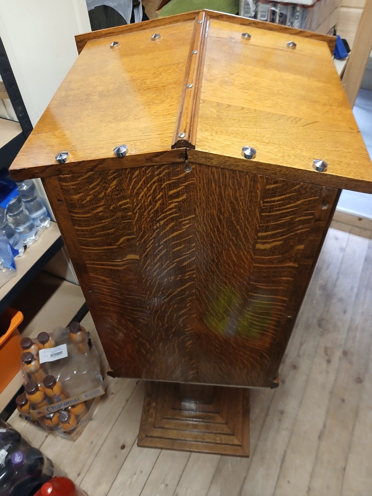 mooie handgemaakte houten vogelkooi eiken, Dieren en Toebehoren, Ophalen, Hout, Vogelkooi