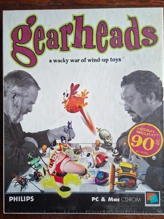 Gearheads PC & Mac CD-ROM - Wacky War of Wind-Up Toys bigbox, Gebruikt, 2 spelers, Eén computer, Ophalen of Verzenden