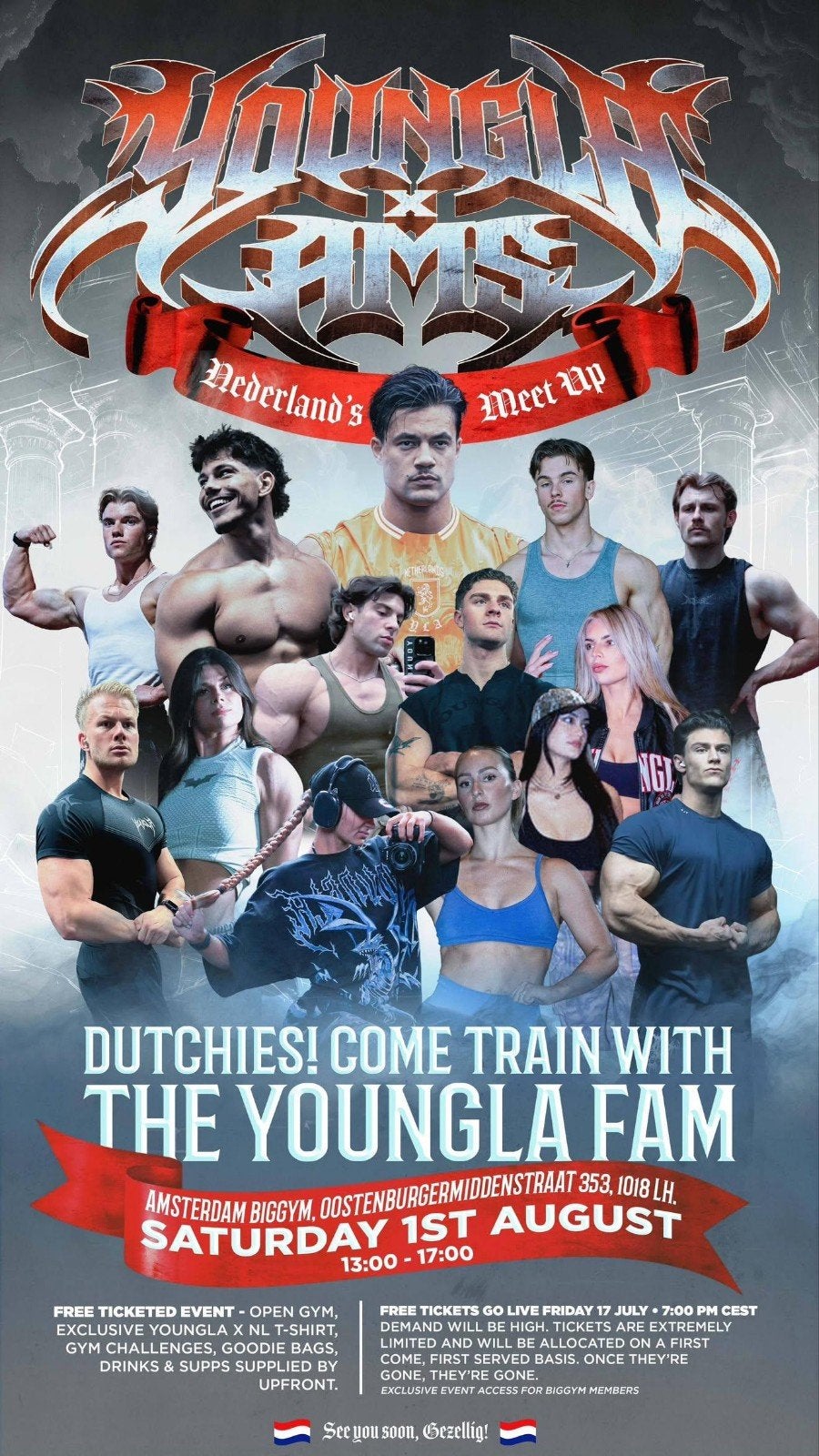 GEZOCHT!! 1 ticket voor het youngla x ams event, Tickets en Kaartjes, Evenementen en Festivals, Eén persoon
