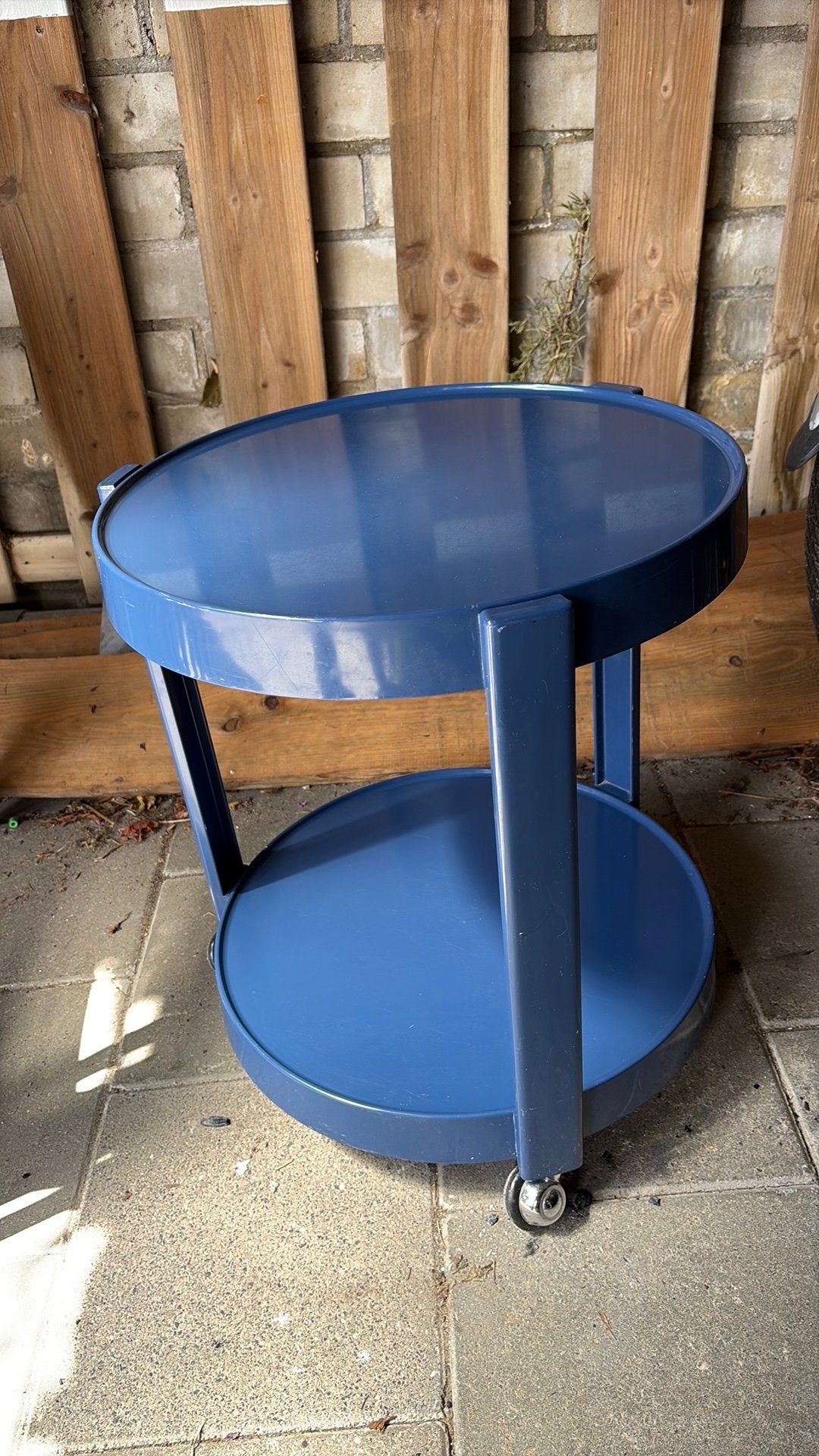 Space Age - Jaren 70 tafel bar tafel op wielen trolley, Ophalen