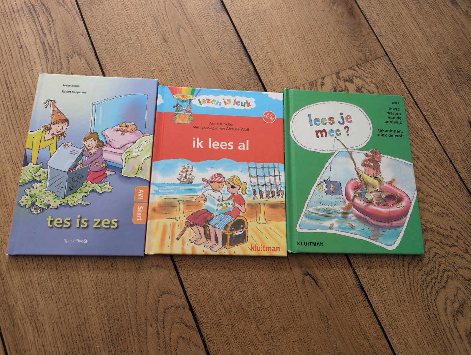 Set van 3 leren lezen boekjes (AVI Start), Boeken, Ophalen, Gelezen, Fictie algemeen