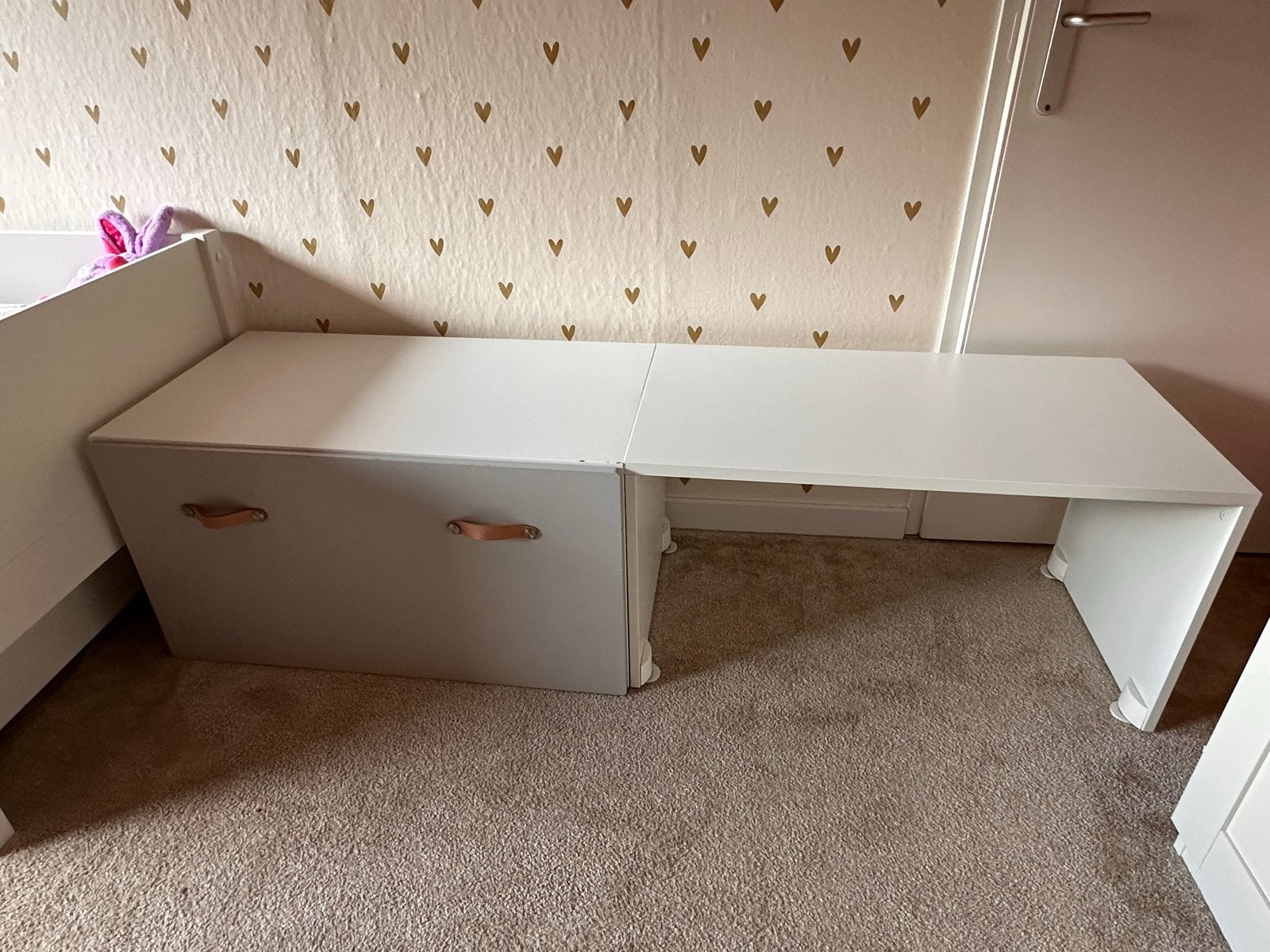 IKEA Småstad bureau/bank met opberglade, Ophalen, Gebruikt, Tafel