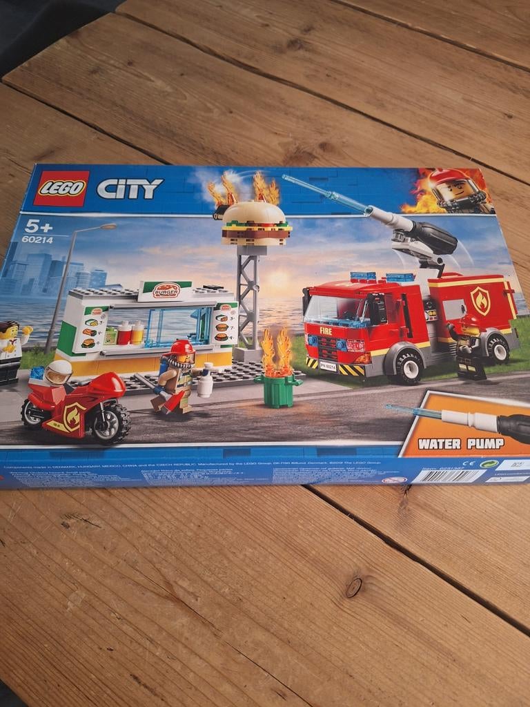 Lego City 60214 Brandweer Reddingsactie Burgerbar, Lego, Ophalen of Verzenden, Inclusief minifiguren, City