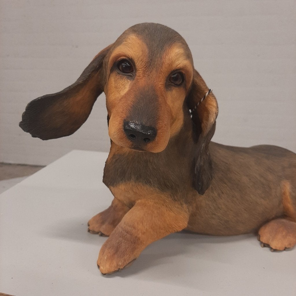 Puppy Love teckel beeld, Verzamelen, Beelden en Beeldjes, Ophalen, Zo goed als nieuw, Dier