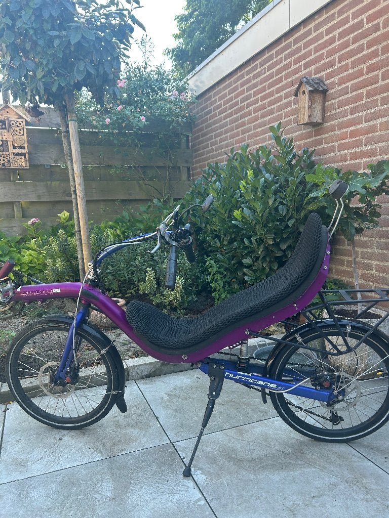 Ligfiets hurricane, Fietsen en Brommers, Ophalen, Gebruikt, Bovenstuur, Schijfrem
