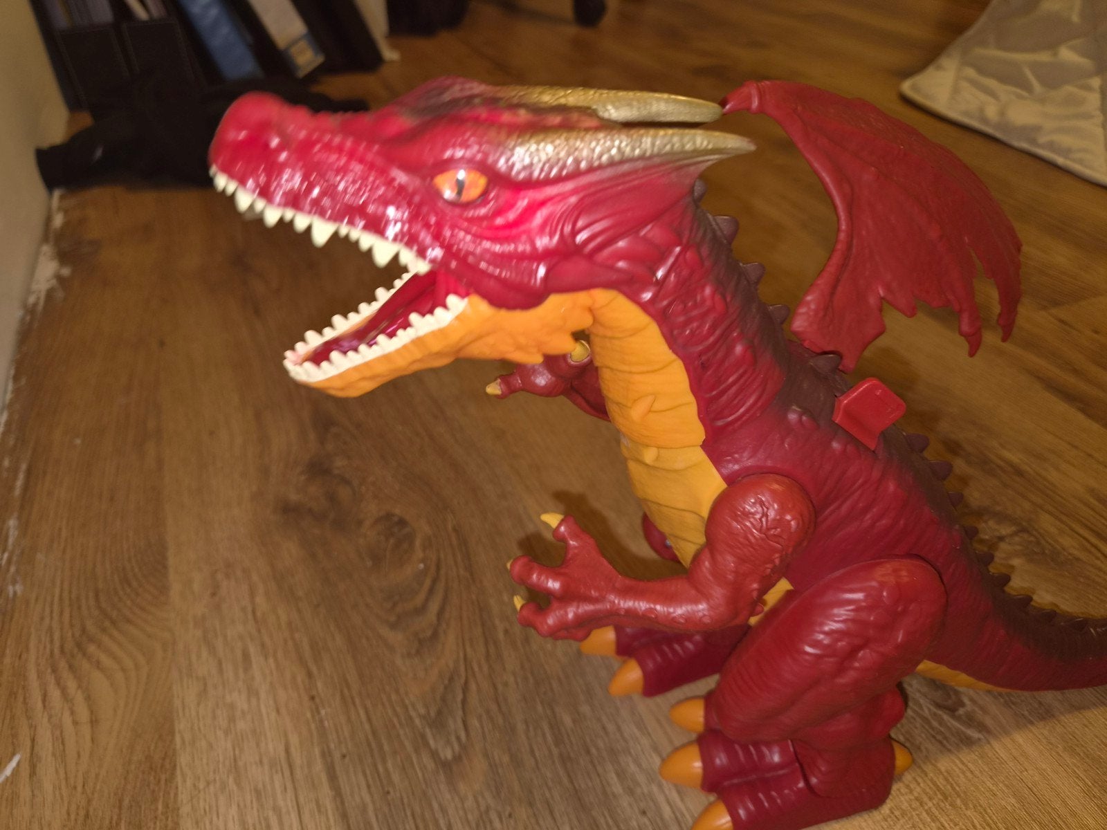 Grote Rode Draak Speelgoed - Interactief met Geluid, Ophalen of Verzenden, Nieuw