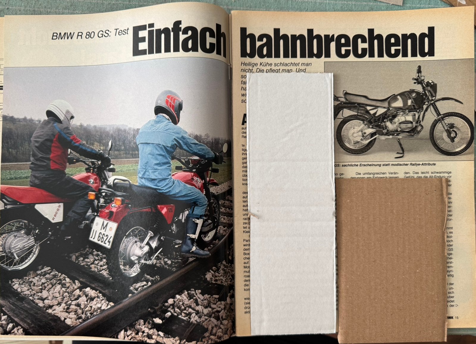 Test BMW R80GS, Verzenden, Zo goed als nieuw