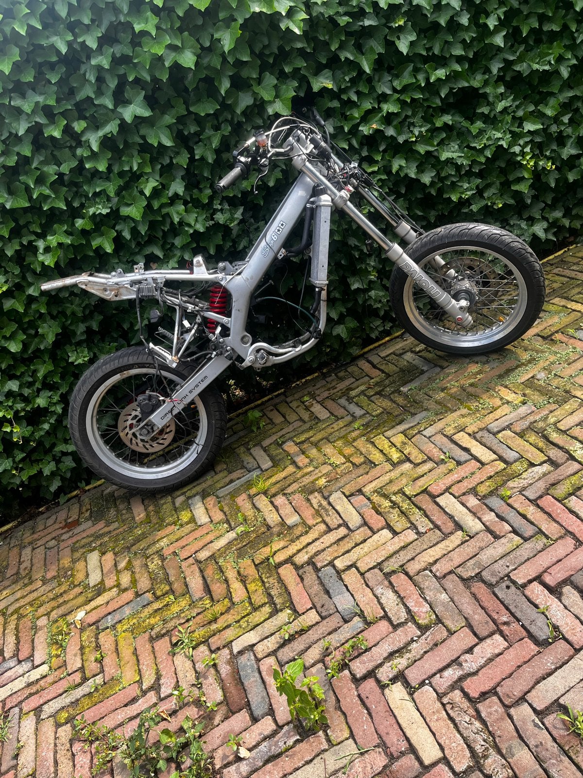 Rollend frame yamaha dt50/malaguti xsm50 (zonder wok), Fietsen en Brommers, Brommers | Crossbrommers, Ophalen, Gebruikt, Yamaha