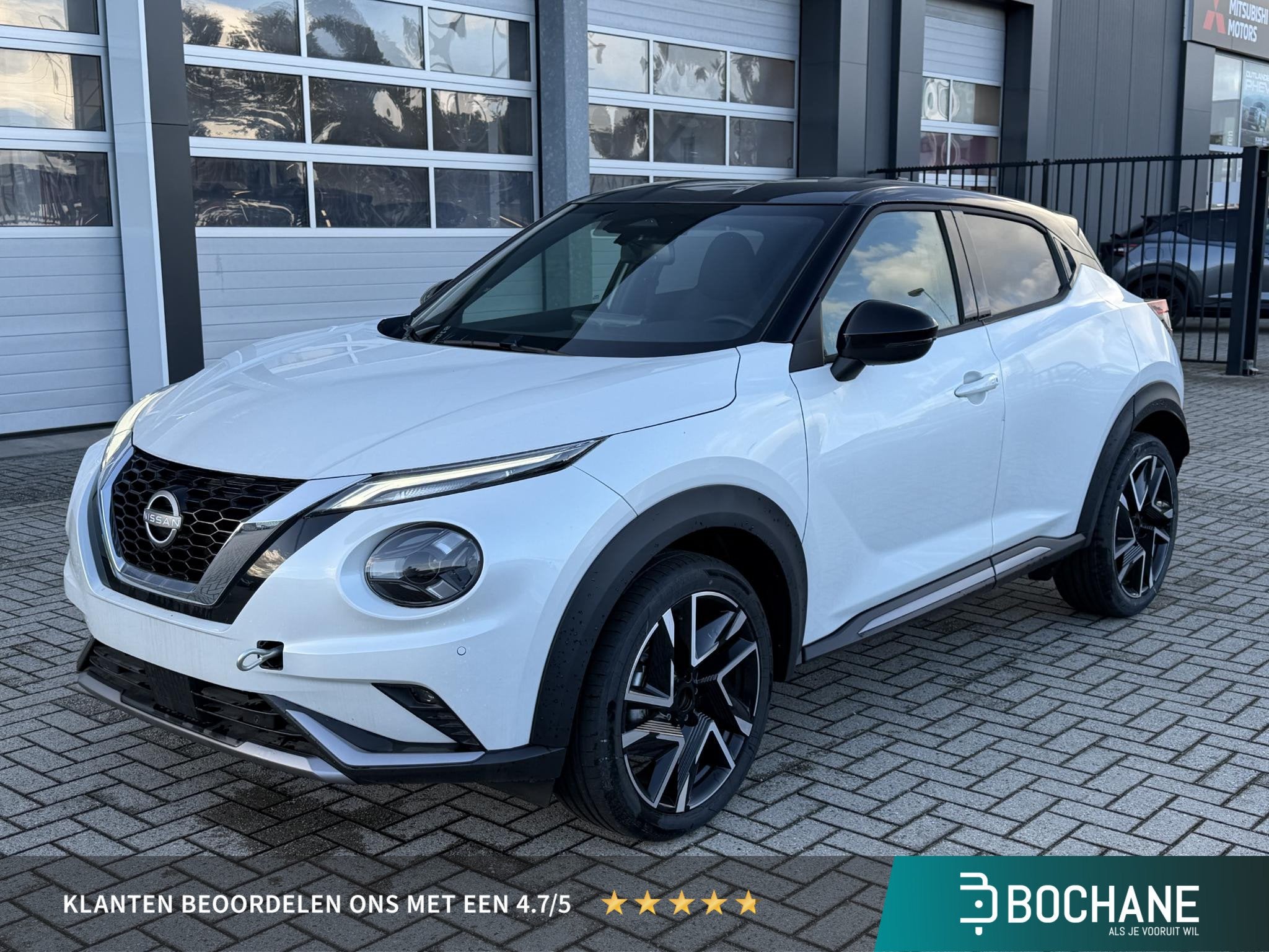 Nissan Juke 1.0 DIG-T 114 N-Design | Cold Pack | Van: € 39, Auto's, Stof, Met garantie (alle), Wit, Bedrijf