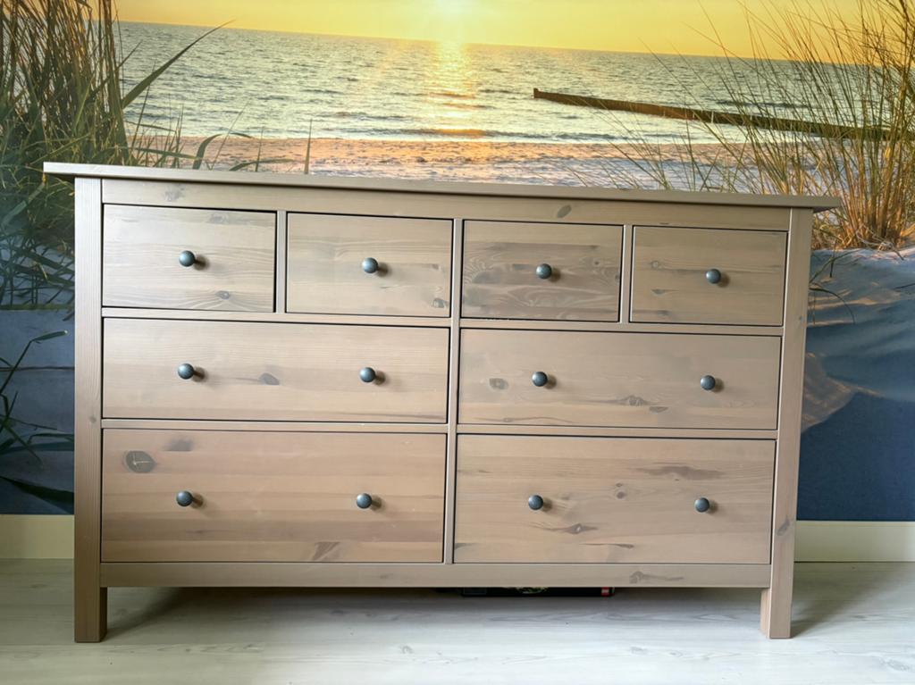 Ikea Hemnes ladenkast grijsbruin, Ophalen, 50 tot 70 cm, 100 cm of meer, Zo goed als nieuw