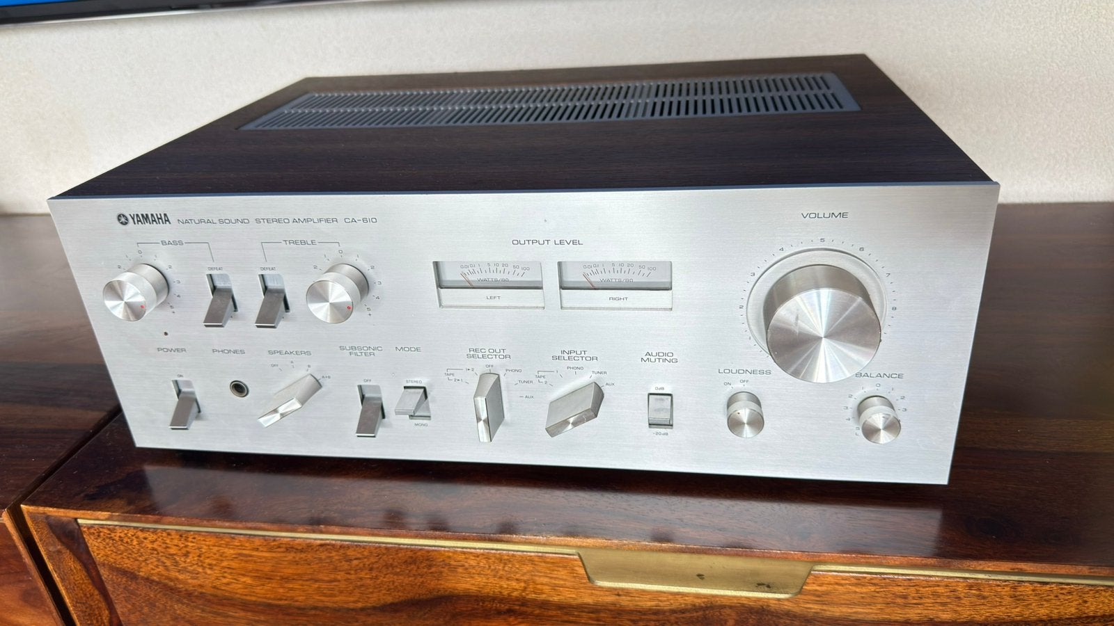 Yamaha CA-610 vintage versterker, Ophalen, Gebruikt, 120 watt of meer, Yamaha