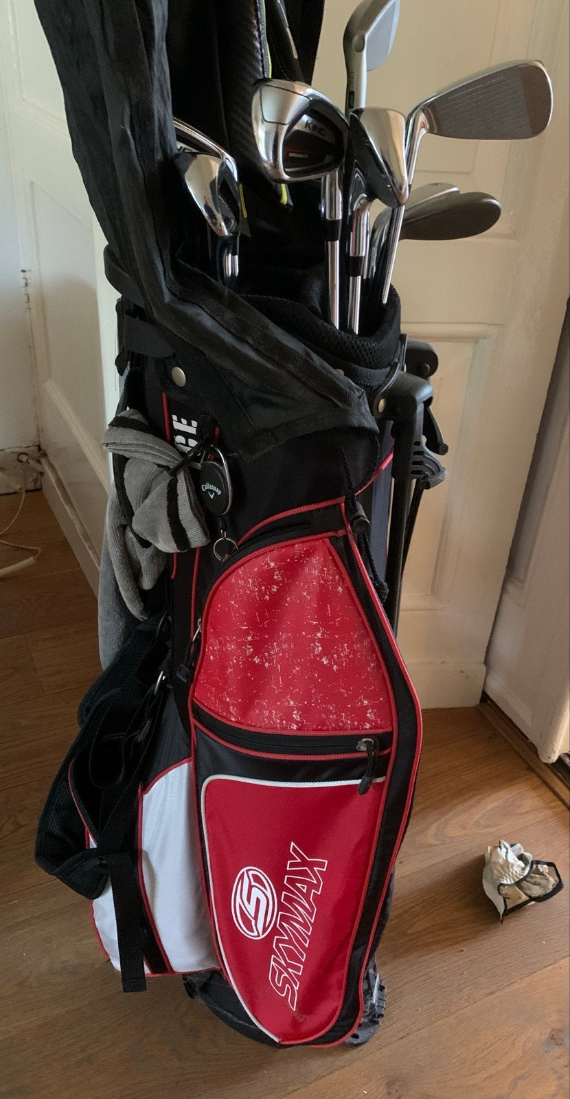 Complete golfset met tas en diverse clubs, Ophalen, Gebruikt, Set, Overige merken
