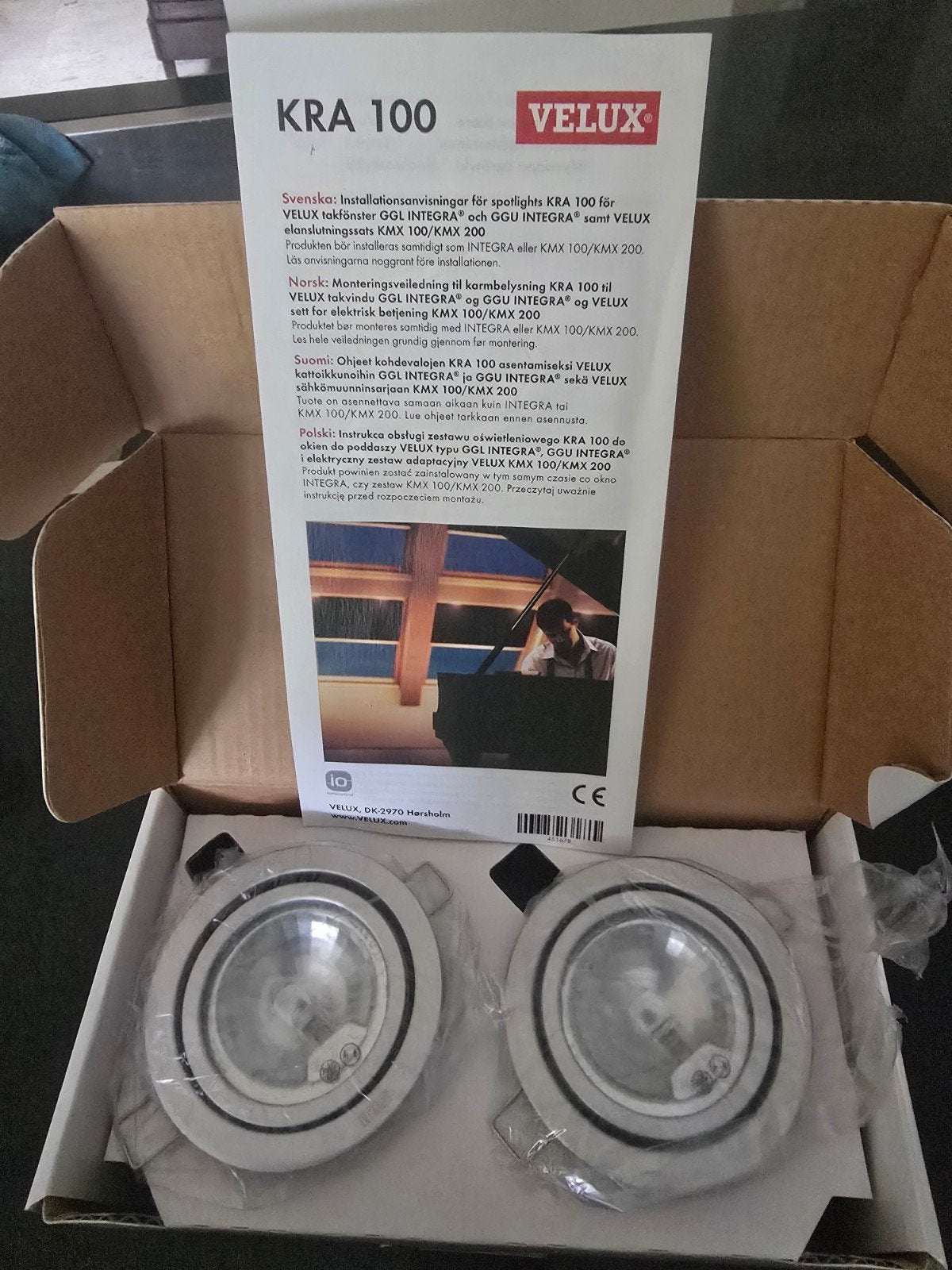 2 splinternieuwe Velux inbouw spotjes, Ophalen of Verzenden, Nieuw
