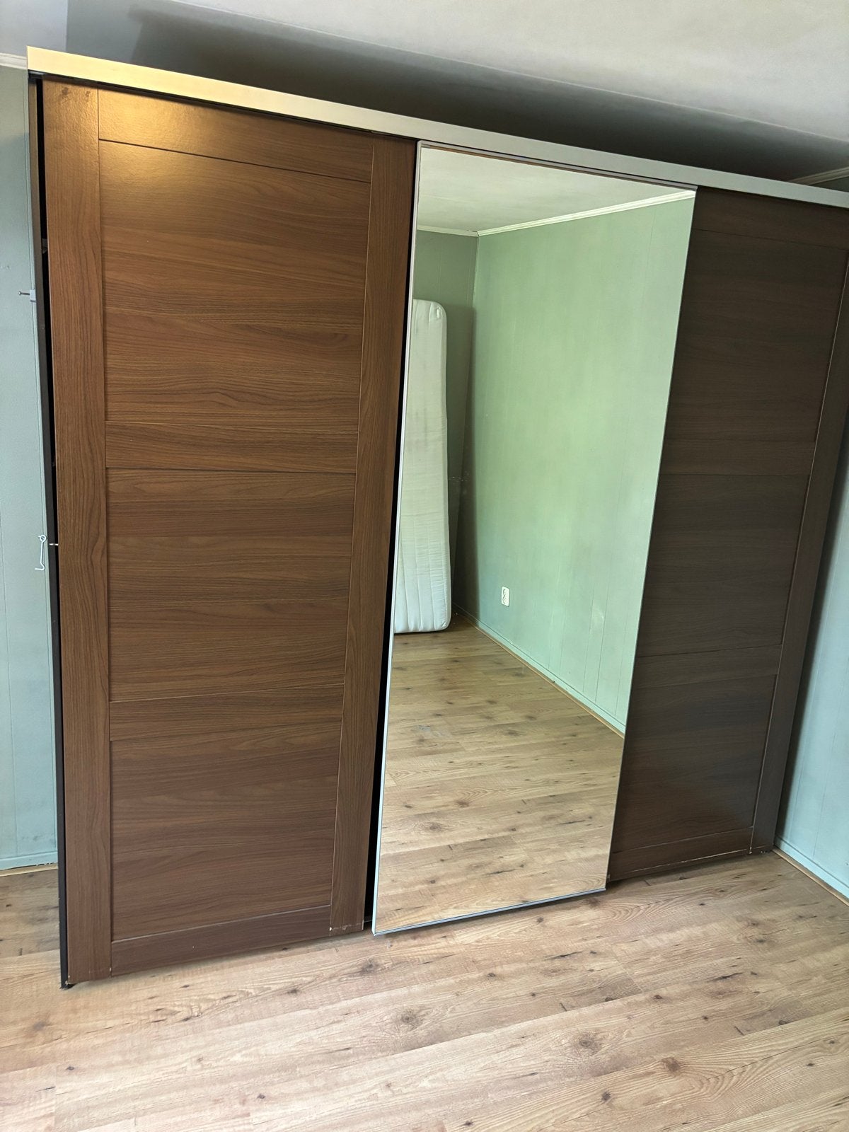 IKEA PAX kledingkast met spiegeldeur en schuifdeuren, Ophalen, Gebruikt, 100 tot 150 cm, 200 cm of meer
