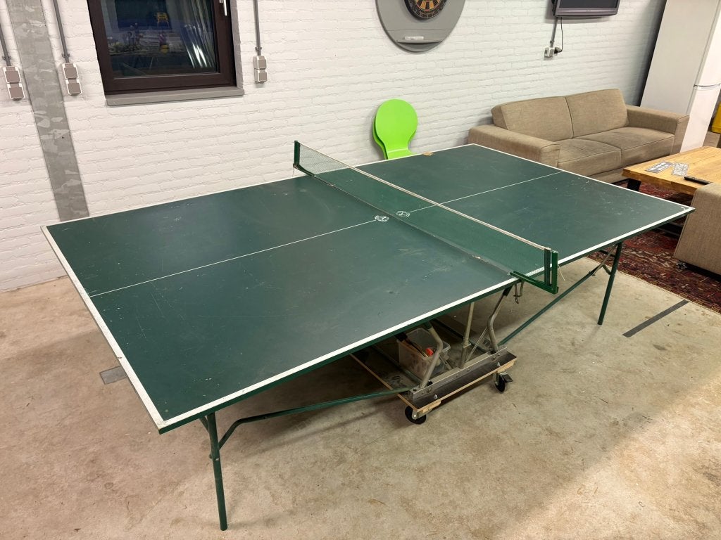 tafeltennistafel inklapbaar verrijdbaar, Ophalen, Gebruikt, Tafel Indoor, Inklapbaar