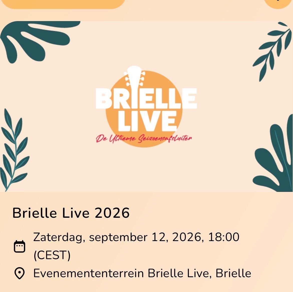 Brielle Live, Eén persoon