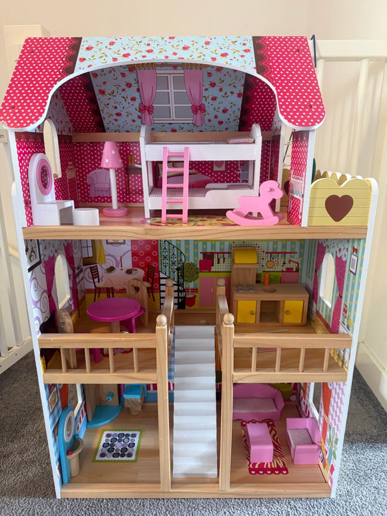 Poppenhuis hout zo goed als nieuw!, Ophalen, Zo goed als nieuw, Poppenhuis