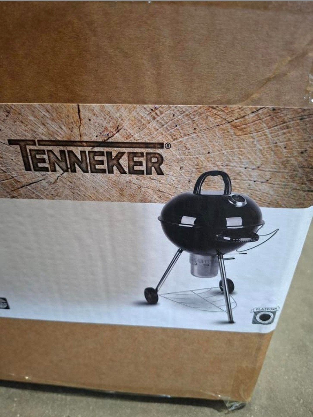 TENNEKER Houtskool Barbecue Black Moon zwart Ø 58 cm, Tuin en Terras, Houtskoolbarbecues, Ophalen, Nieuw, TENNEKER