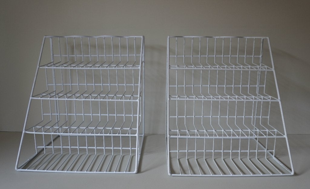 SET vintage draadstaal winkel etageres beursdisplays vinyl, Huis en Inrichting, Woonaccessoires | Etagères, Ophalen of Verzenden