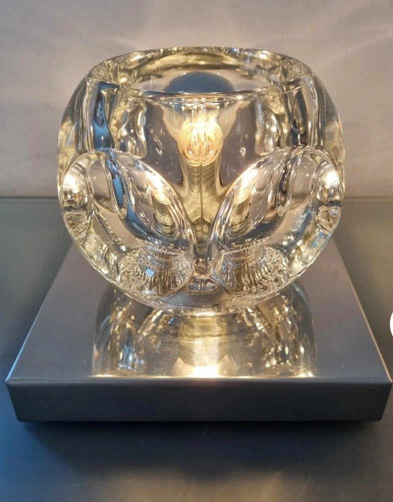 vintage ice cube Putzler wandlamp/tafellamp 15x13 cm, Ophalen of Verzenden, Geen, Geen, Geen