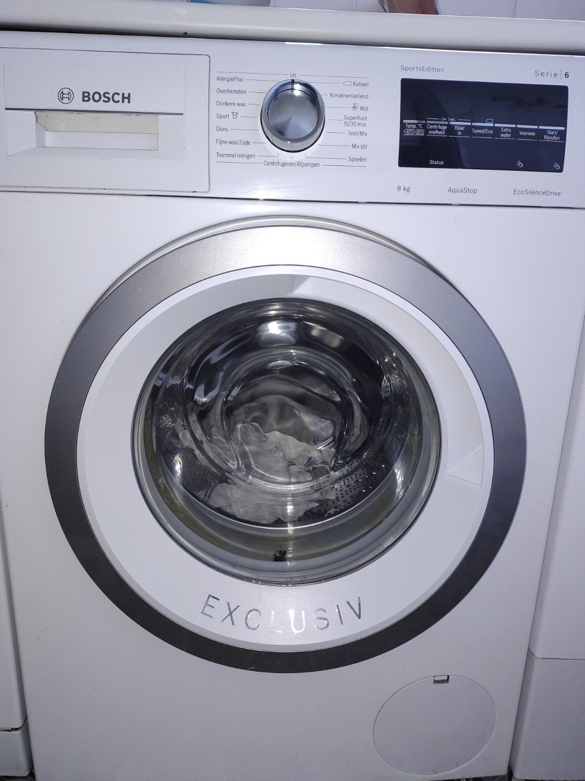 Bosch Serie 6 Exclusiv Wasmachine - 8 kg, 1400 toeren, Ophalen