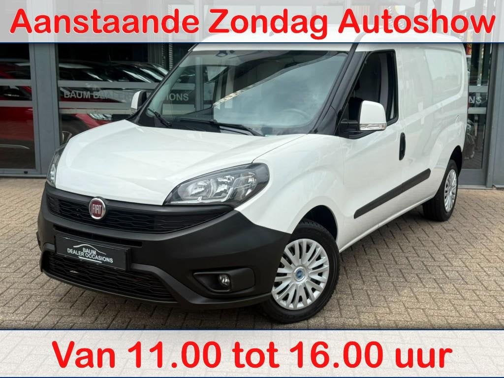 Fiat DOBLO CARGO 1.4 T-JET 120PK L2H1 MAXI SX AIRCO PDC SCHU, Auto's, Wit, Handgeschakeld, 2 stoelen, 1368 cc