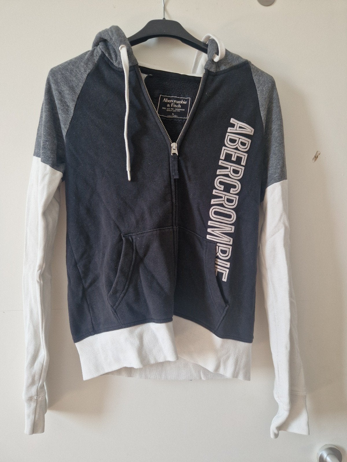 Abercrombie & Fitch Hoodie Maat S, Zwart, Ophalen of Verzenden, Maat 36 (S), Gedragen