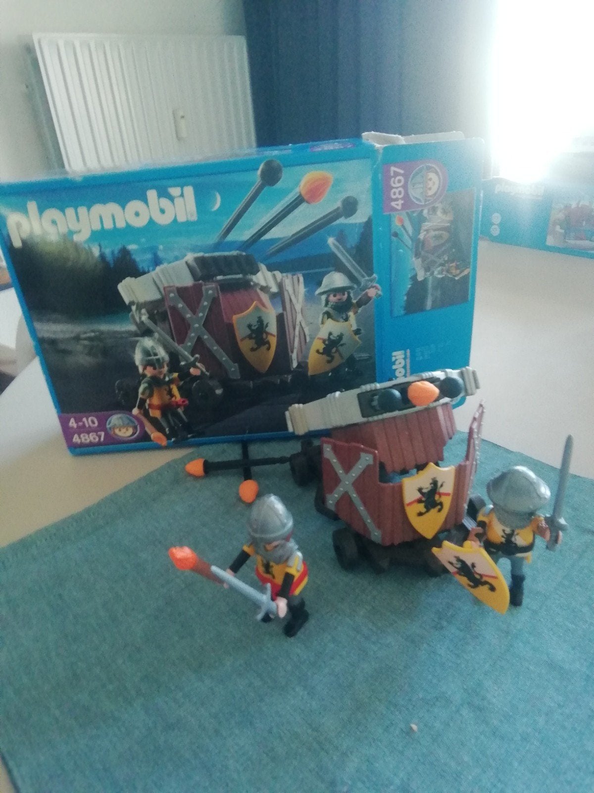 Playmobil 4867 ridders met werkend kanon (ballista), Ophalen, Complete set, Zo goed als nieuw, Kasteel/Fort