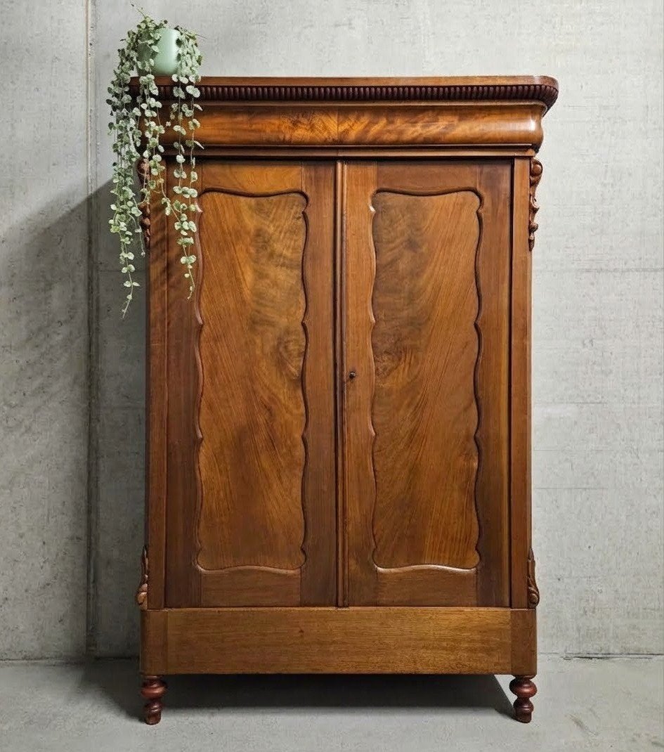 Antieke Biedermeier meidenkast demontabel vintage kast, Ophalen of Verzenden