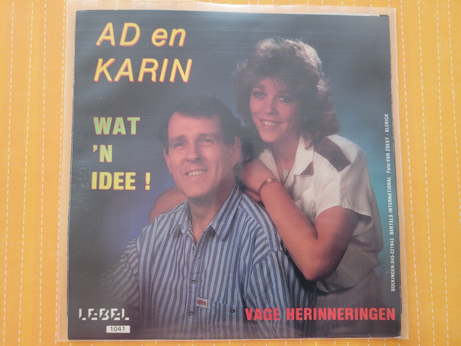 Ad en Karin - Wat een idee - Vage herinneringen, Cd's en Dvd's, Vinyl | Nederlandstalig, Ophalen, Zo goed als nieuw, Overige formaten