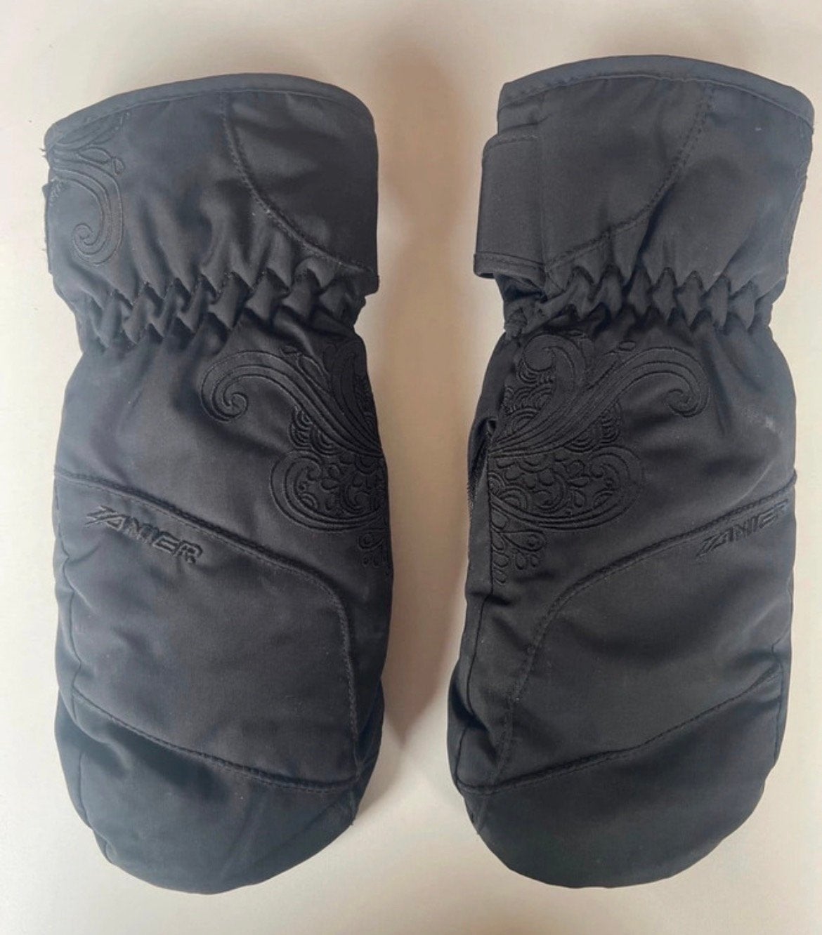 Zanier Mils.ZX Skihandschoenen Dames Maat M Zwart, Ophalen of Verzenden, Zo goed als nieuw, Maat 38/40 (M), Overige typen