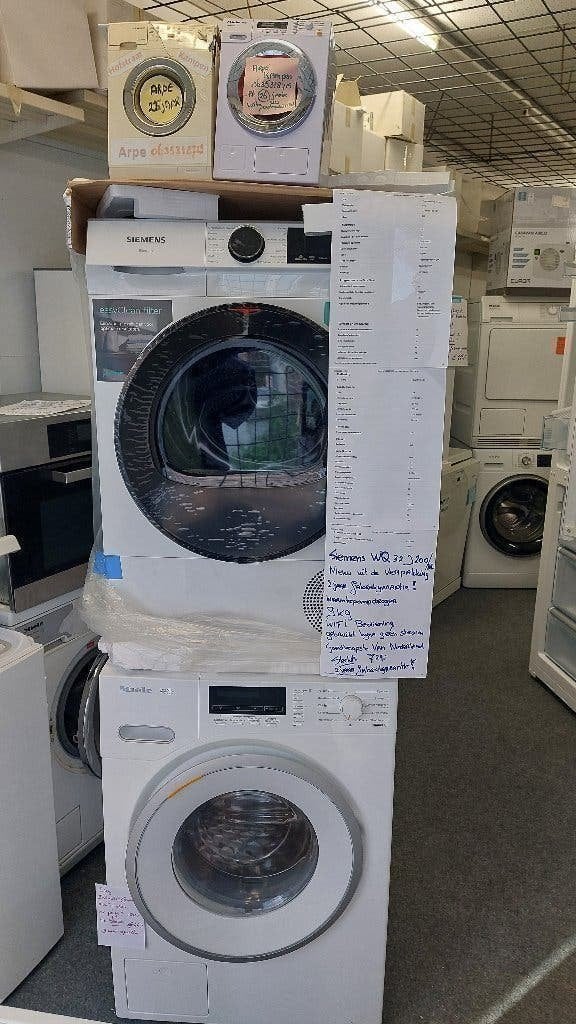 Foto 3 van warmtepompdroger 9kg siemens 645 WIFI  nieuw Arpe Kampen