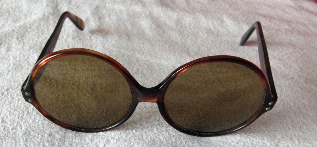 zonnebril 2 vintage retro jaren 70, Overige merken, Zonnebril, Bruin, Ophalen of Verzenden