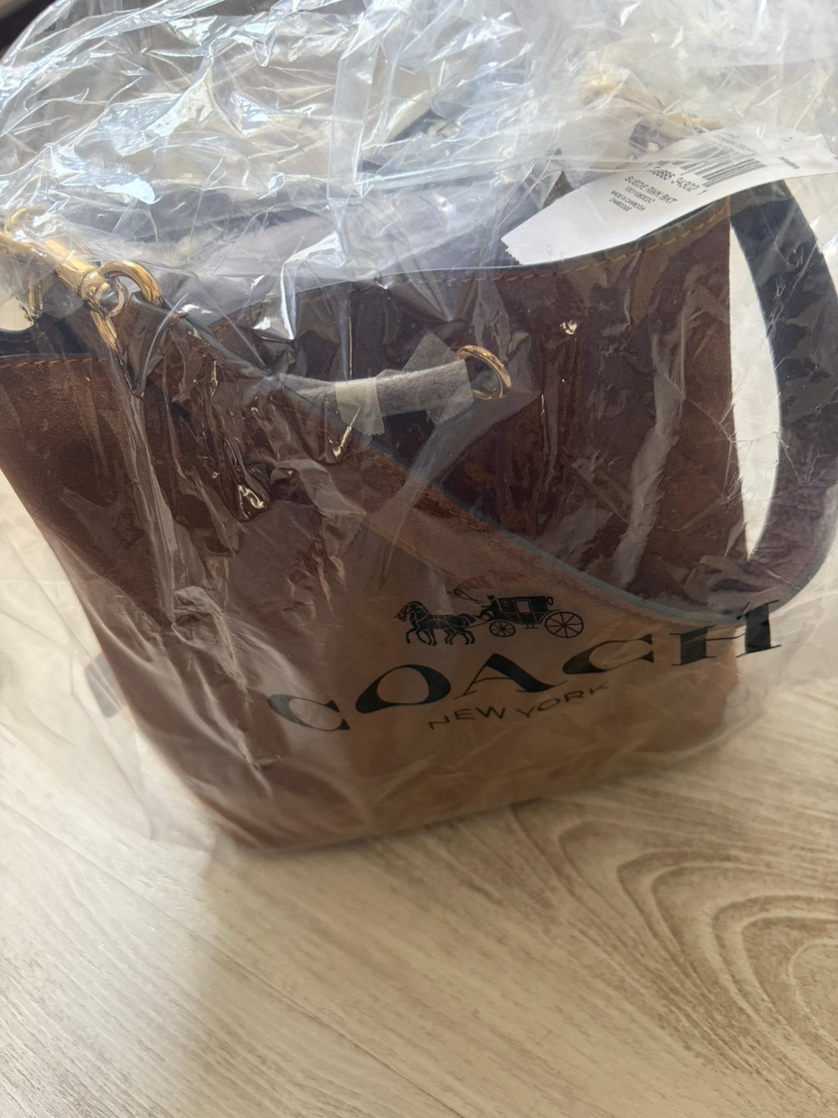 Coach tas bruin suede new, Ophalen of Verzenden, Nieuw, Bruin, Handtas