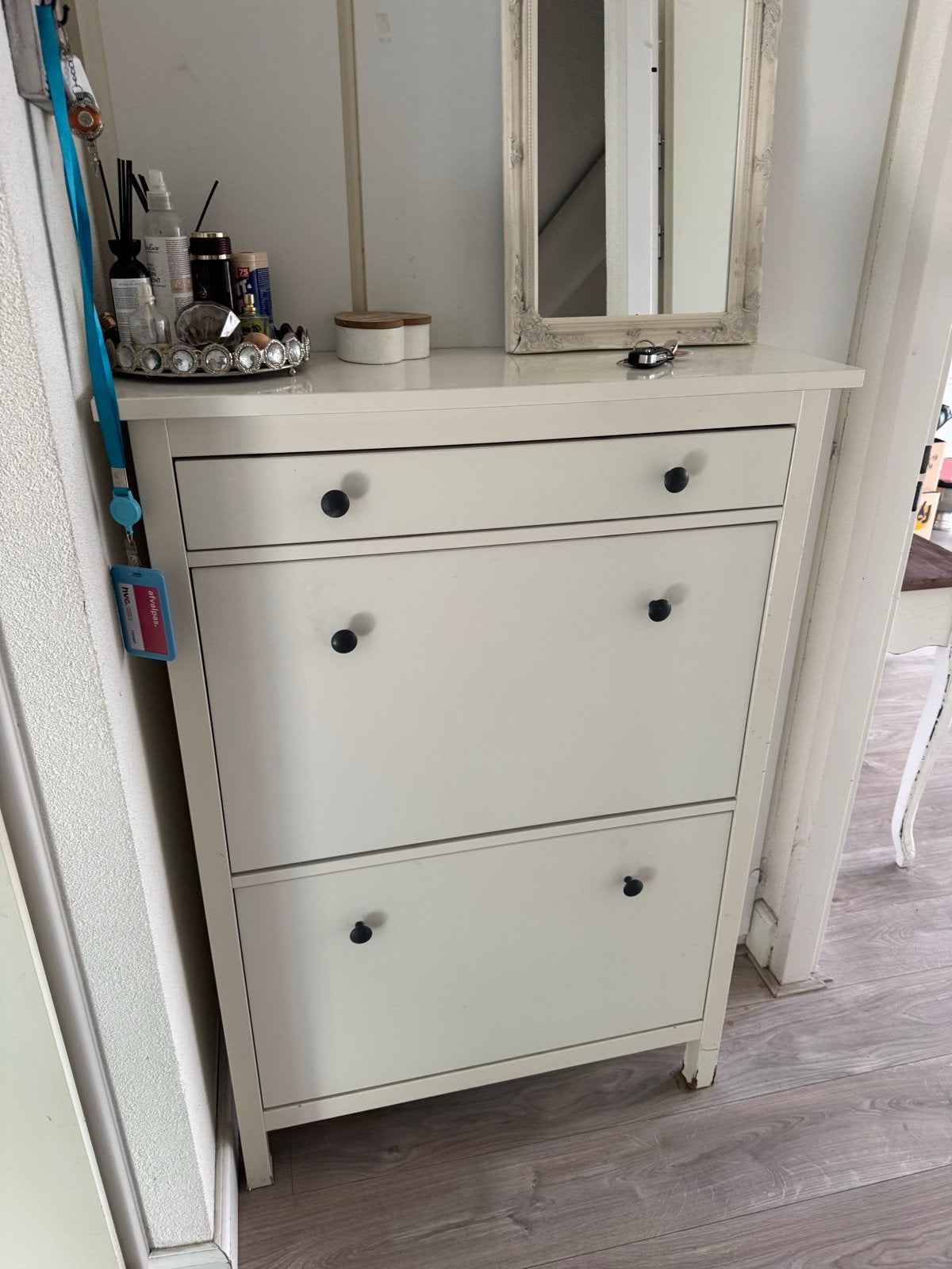 Witte schoenenkast IKEA (gratis), Ophalen, Gebruikt