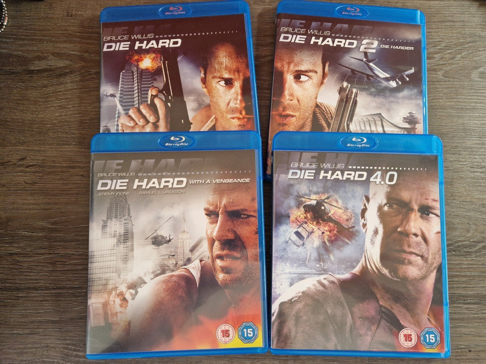 Die Hard 1-4 blu-ray set, Nederlands, Film, Actie, Ophalen of Verzenden
