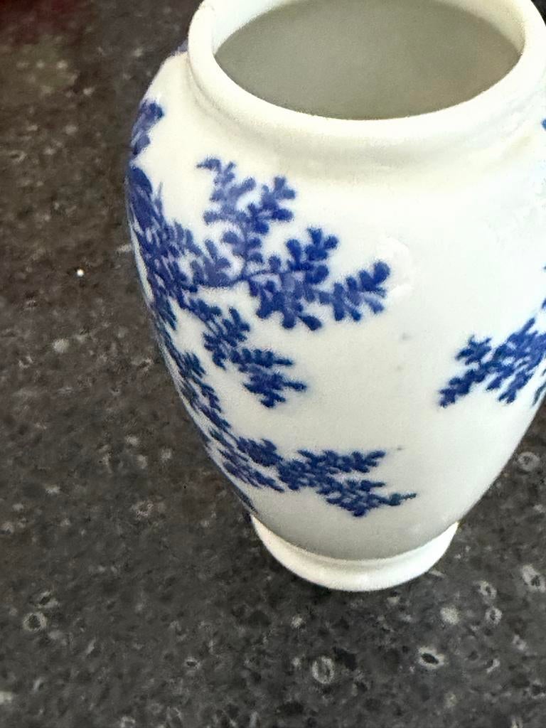 Antieke Chinese Porseleinen Vaas - Blauw-Wit Decor, Antiek en Kunst, Antiek | Porselein, Ophalen of Verzenden