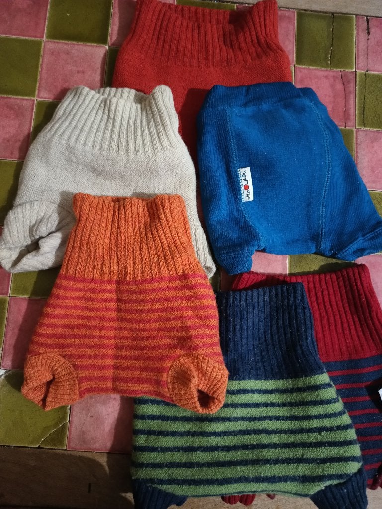 6 wolbroekjes o.a. Popolini, Disana, ManyMonths., Ophalen of Verzenden, Gebruikt, Overige typen, Overige merken
