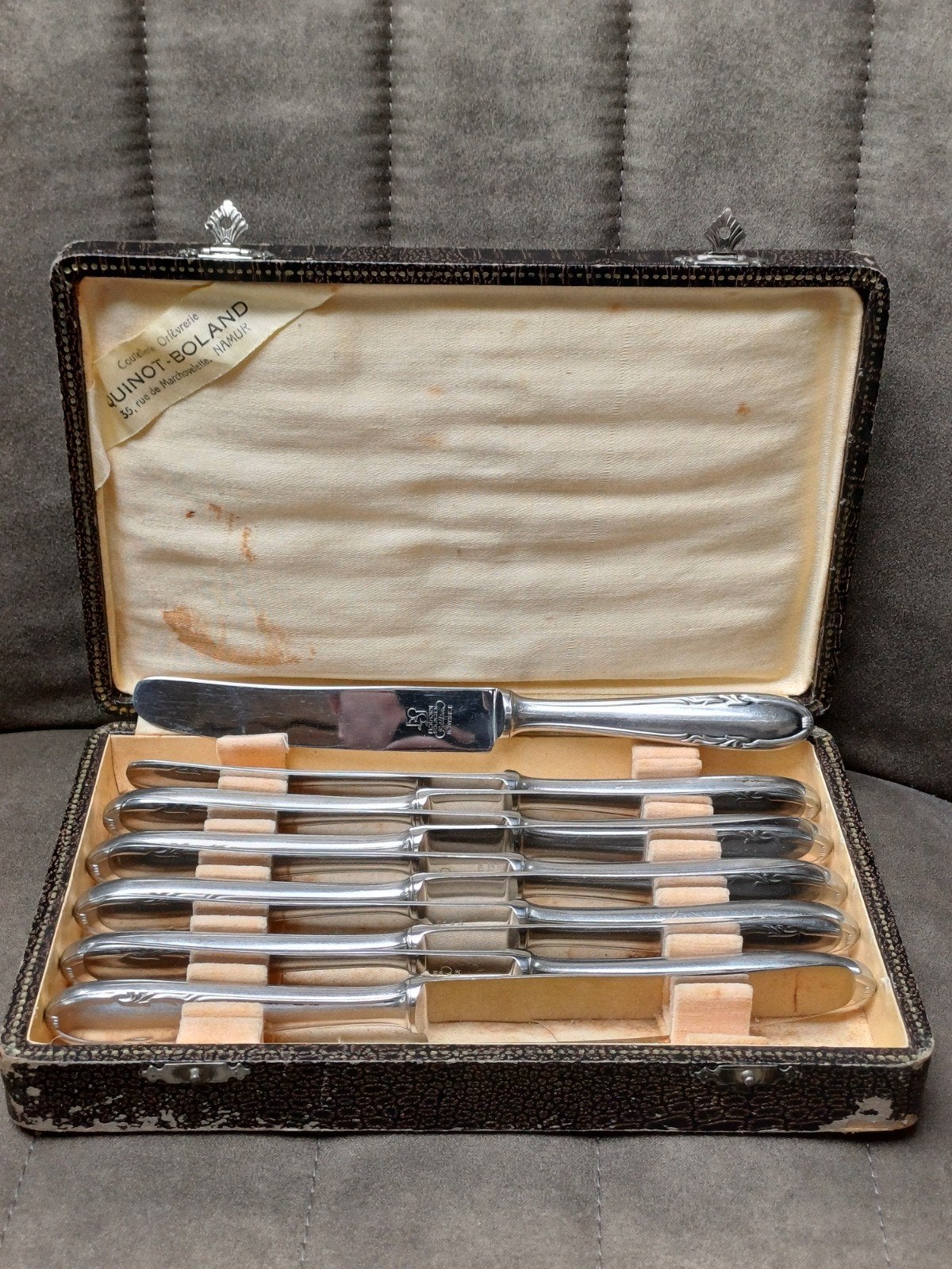Set van 11 antieke messen vermoedelijk zilveren handvatten, Antiek en Kunst, Ophalen of Verzenden