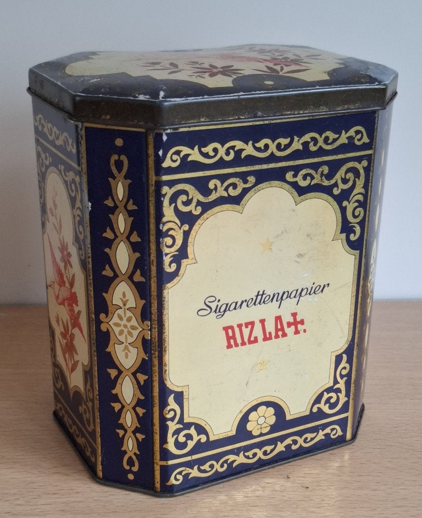 2 Rizla+ sigarettenpapier blikken, Verzamelen, Blikken, Ophalen of Verzenden, Gebruikt, Overige, Overige merken