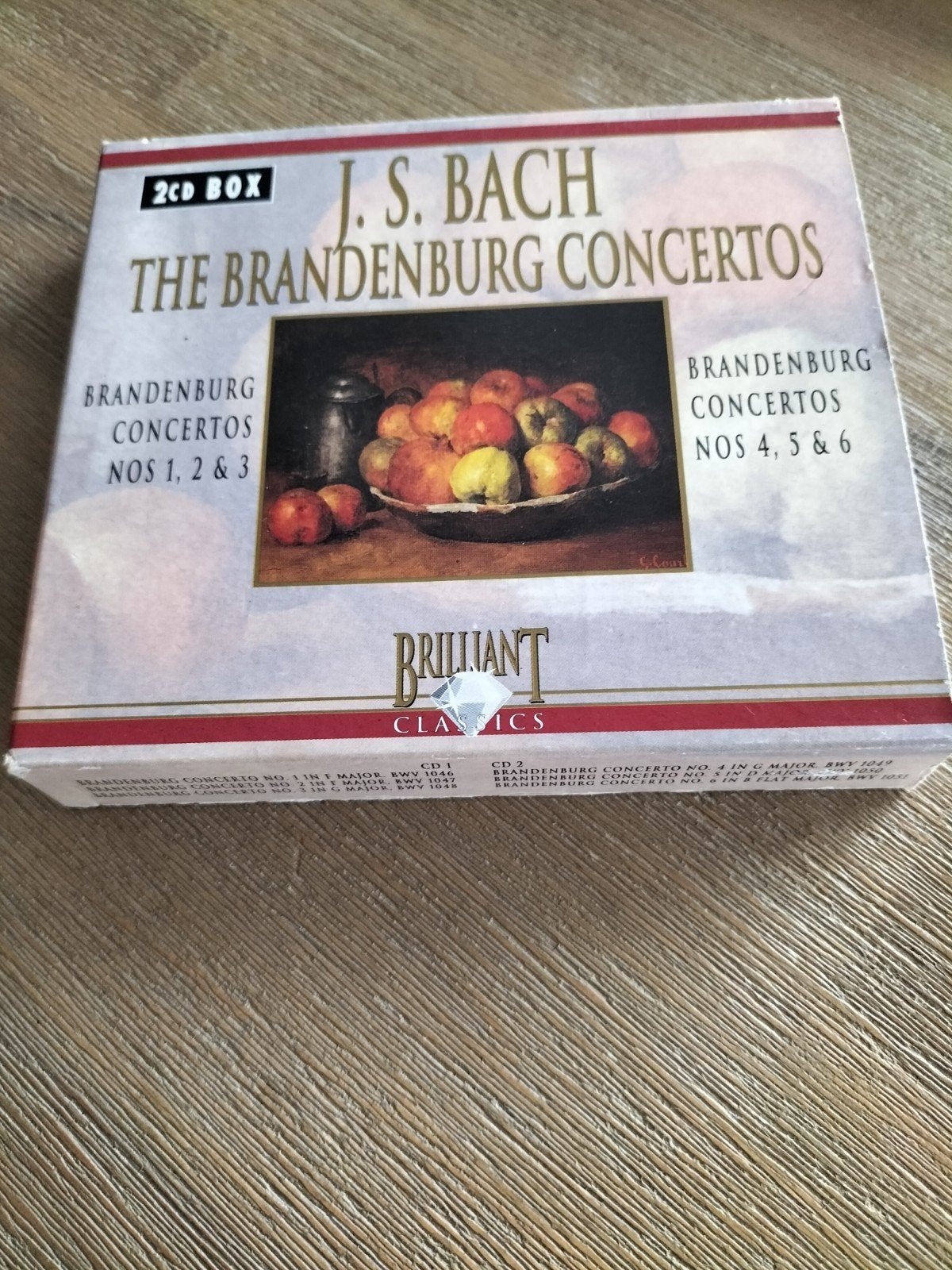 2CD J.S. Bach - Brandenburgse Concerten 1,2,3,4,5, en 6, Boxset, Overige typen, Ophalen of Verzenden, Zo goed als nieuw