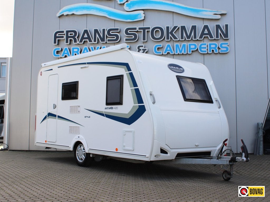 Caravelair Antares Style 420 Mover Voortent Luifel Frans bed, Fietsenrek, Rondzit, Bedrijf, Overige typen