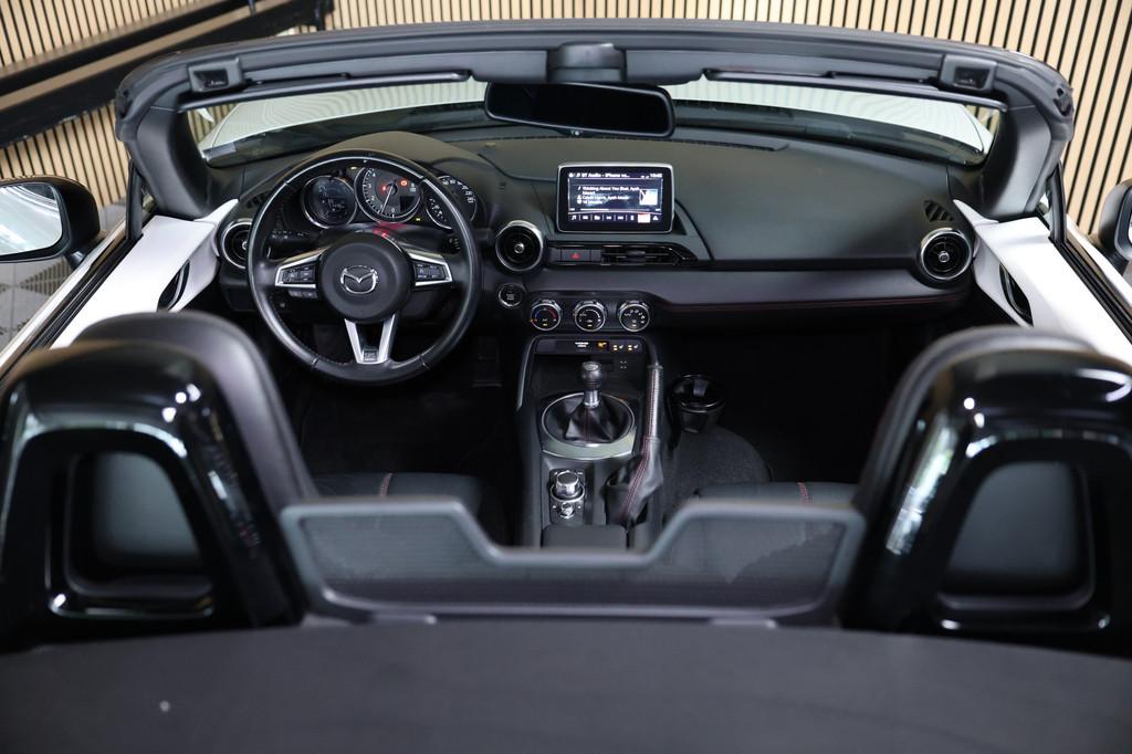 Mazda MX-5 1.5 SkyActiv-G 131 GT-M BOSE LEDER NAVI KEYLESS C, Achterwielaandrijving, Gebruikt, Zwart, 4 cilinders