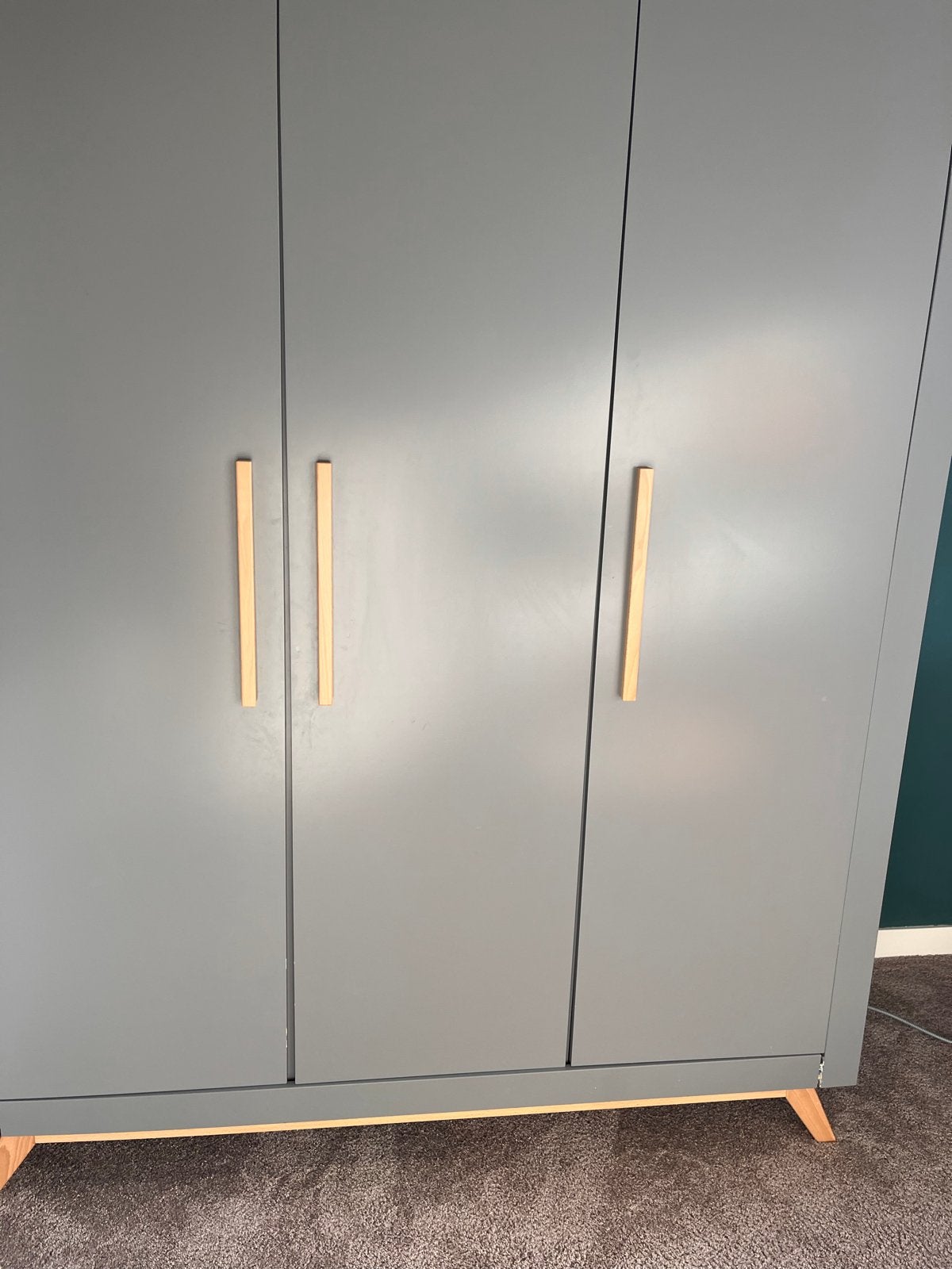 Complete babykamer: Ledikant, Commode, Kledingkast, Ophalen, Zo goed als nieuw, Minder dan 140 cm, Minder dan 70 cm